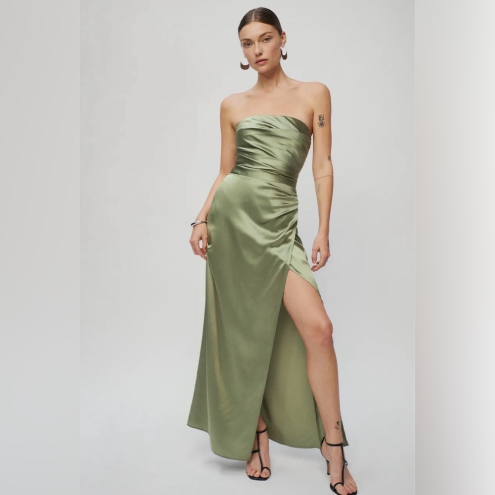Reformation NWT Barrow Silk Dress